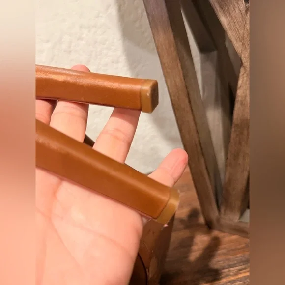 Michael Kors Lawson booties 9 ankle peep toe stiletto boots brown leather - Picture 13 of 16